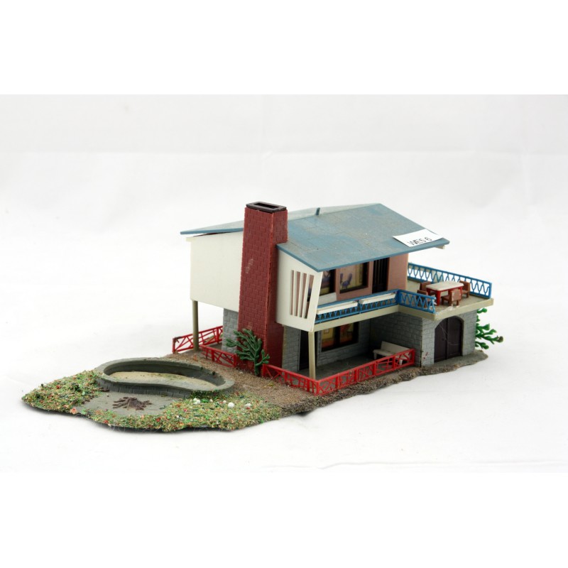 Faller 523 Ho edifici/villa con piscina/unifamiliari  per modellismo ferroviario casa(we5)6